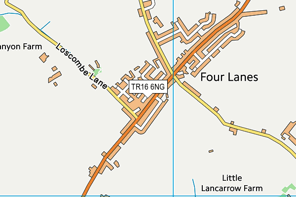 TR16 6NG map - OS VectorMap District (Ordnance Survey)