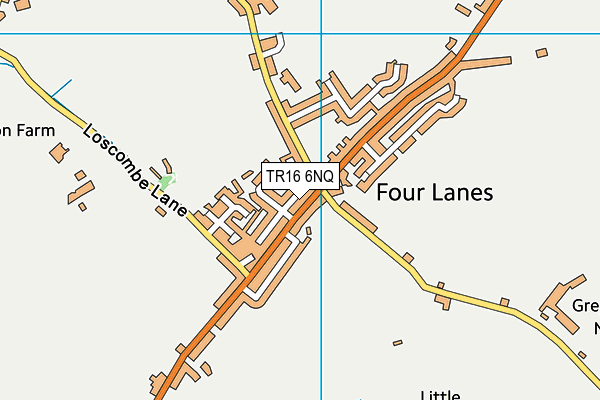 TR16 6NQ map - OS VectorMap District (Ordnance Survey)