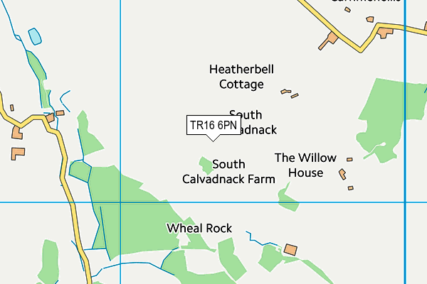 TR16 6PN map - OS VectorMap District (Ordnance Survey)