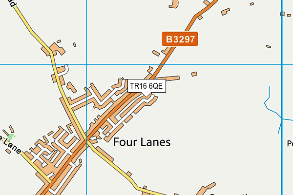 TR16 6QE map - OS VectorMap District (Ordnance Survey)
