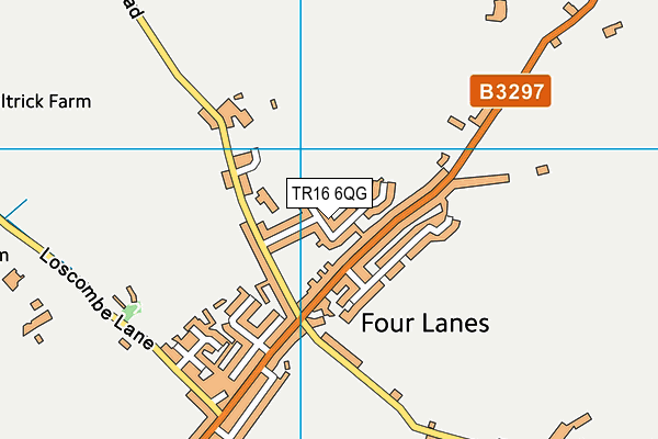 TR16 6QG map - OS VectorMap District (Ordnance Survey)