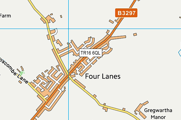 TR16 6QL map - OS VectorMap District (Ordnance Survey)