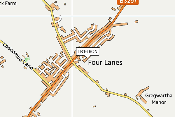 TR16 6QN map - OS VectorMap District (Ordnance Survey)