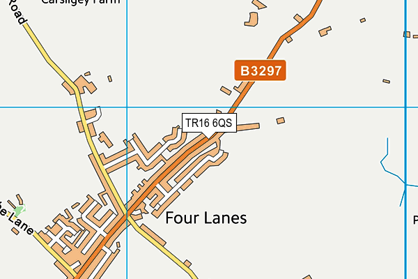TR16 6QS map - OS VectorMap District (Ordnance Survey)