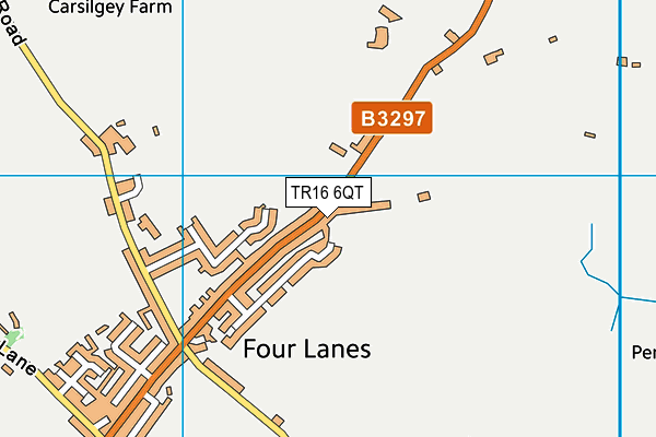 TR16 6QT map - OS VectorMap District (Ordnance Survey)