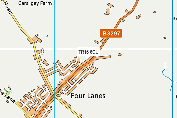 TR16 6QU map - OS VectorMap District (Ordnance Survey)