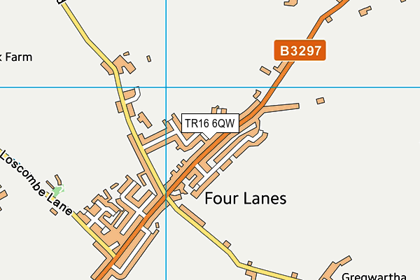 TR16 6QW map - OS VectorMap District (Ordnance Survey)