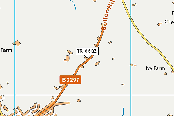 TR16 6QZ map - OS VectorMap District (Ordnance Survey)