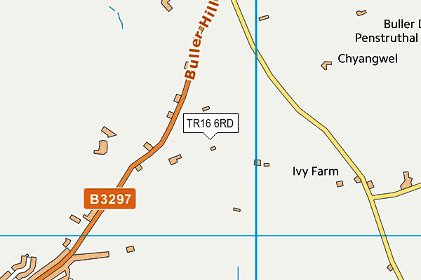 TR16 6RD map - OS VectorMap District (Ordnance Survey)