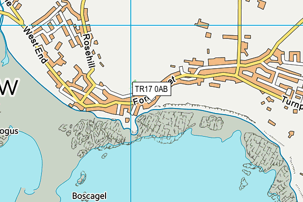TR17 0AB map - OS VectorMap District (Ordnance Survey)