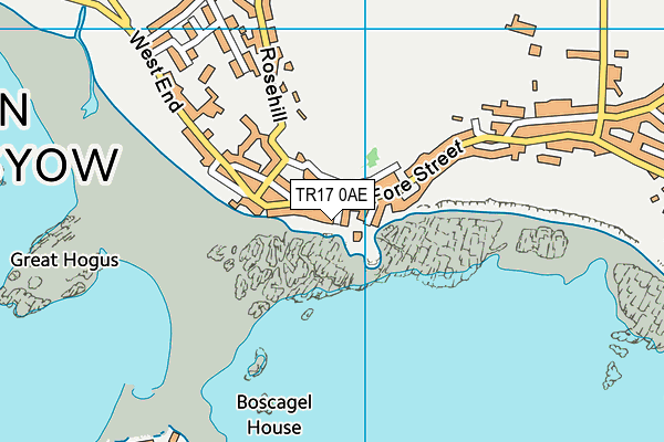 TR17 0AE map - OS VectorMap District (Ordnance Survey)