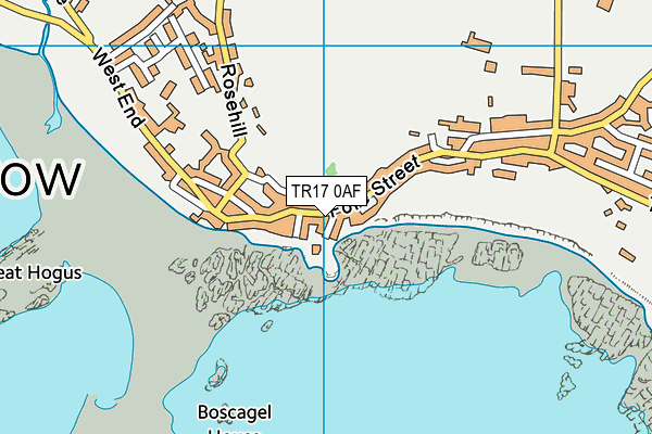 TR17 0AF map - OS VectorMap District (Ordnance Survey)