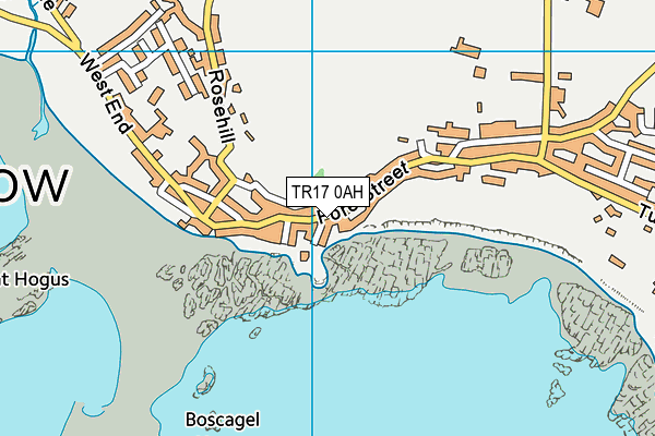 TR17 0AH map - OS VectorMap District (Ordnance Survey)