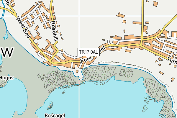 TR17 0AL map - OS VectorMap District (Ordnance Survey)
