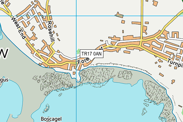 TR17 0AN map - OS VectorMap District (Ordnance Survey)