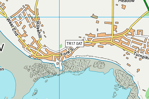 TR17 0AT map - OS VectorMap District (Ordnance Survey)