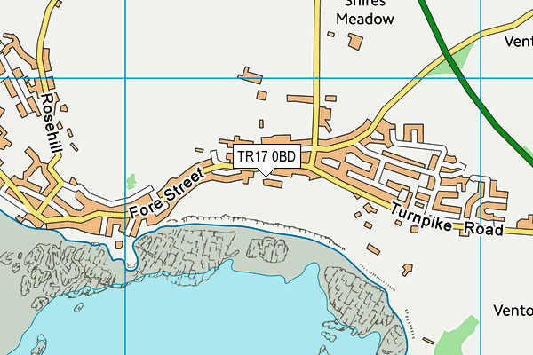 TR17 0BD map - OS VectorMap District (Ordnance Survey)