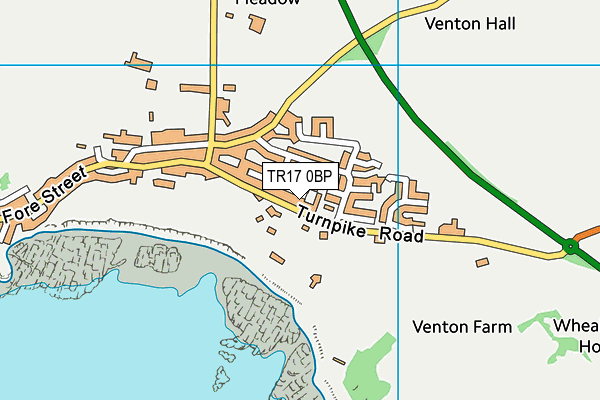 TR17 0BP map - OS VectorMap District (Ordnance Survey)