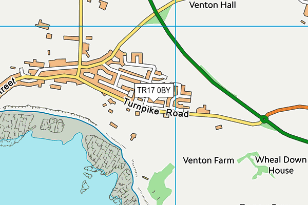 TR17 0BY map - OS VectorMap District (Ordnance Survey)