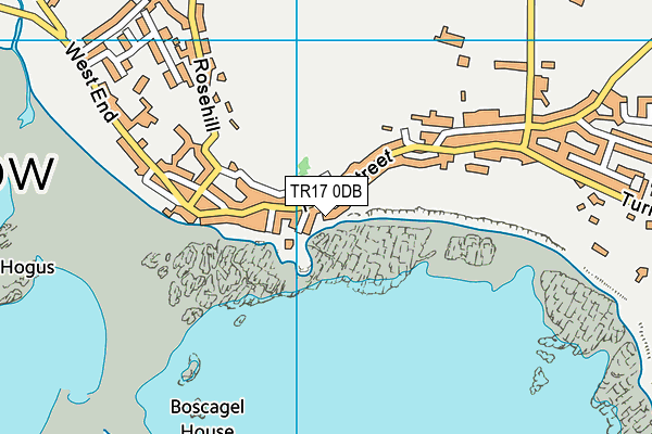 TR17 0DB map - OS VectorMap District (Ordnance Survey)