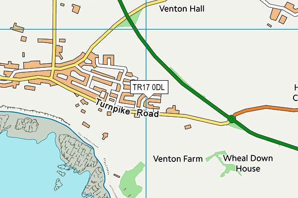 TR17 0DL map - OS VectorMap District (Ordnance Survey)