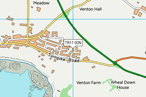 TR17 0DN map - OS VectorMap District (Ordnance Survey)