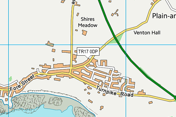 TR17 0DP map - OS VectorMap District (Ordnance Survey)