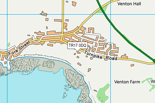 TR17 0DQ map - OS VectorMap District (Ordnance Survey)
