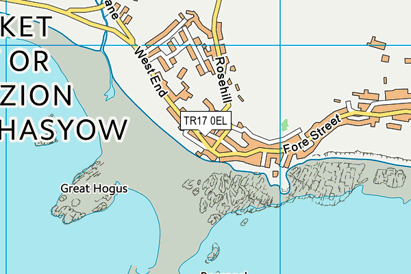 TR17 0EL map - OS VectorMap District (Ordnance Survey)