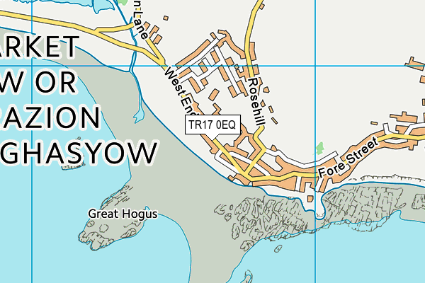 TR17 0EQ map - OS VectorMap District (Ordnance Survey)