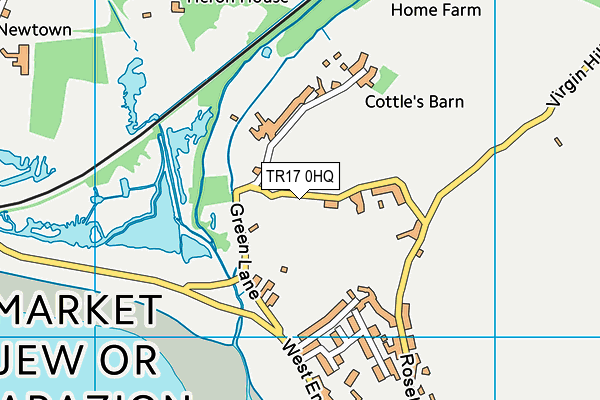 TR17 0HQ map - OS VectorMap District (Ordnance Survey)