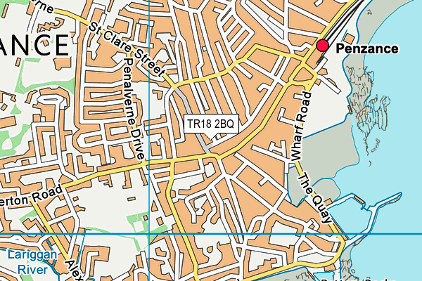 TR18 2BQ map - OS VectorMap District (Ordnance Survey)