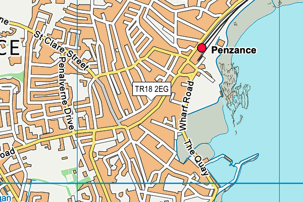 TR18 2EG map - OS VectorMap District (Ordnance Survey)