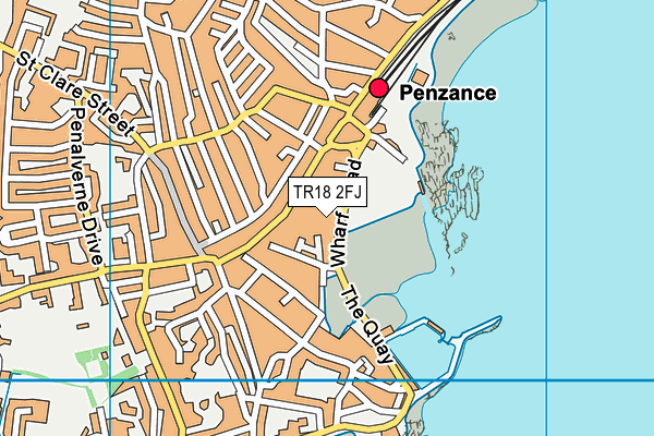 TR18 2FJ map - OS VectorMap District (Ordnance Survey)