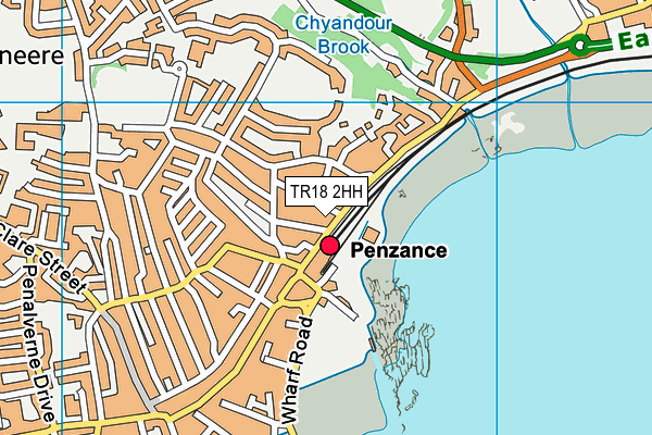 TR18 2HH map - OS VectorMap District (Ordnance Survey)