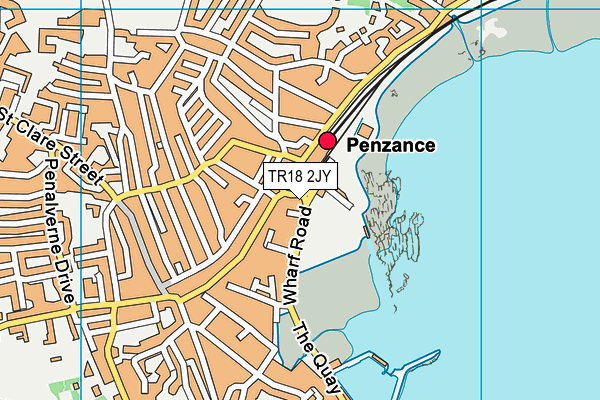 TR18 2JY map - OS VectorMap District (Ordnance Survey)