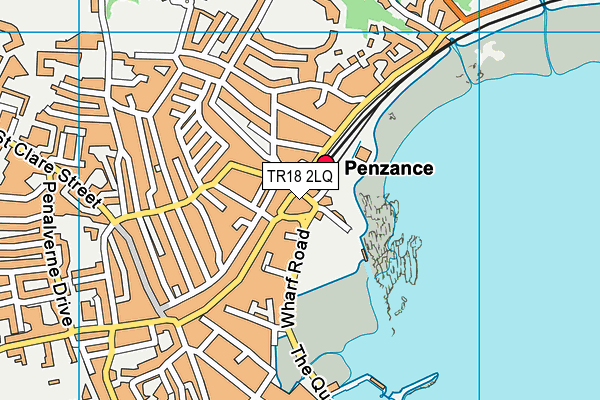 TR18 2LQ map - OS VectorMap District (Ordnance Survey)