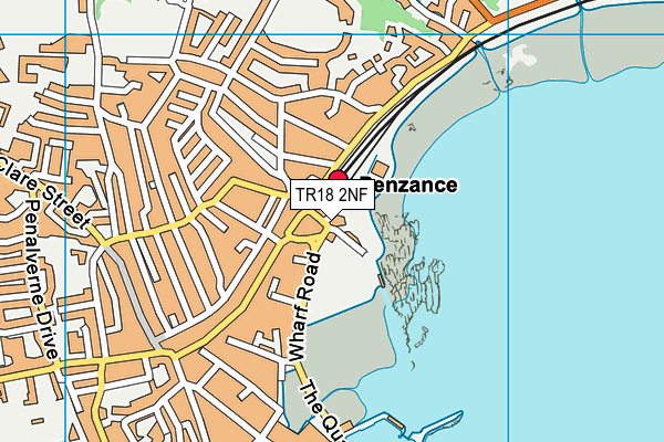 TR18 2NF map - OS VectorMap District (Ordnance Survey)