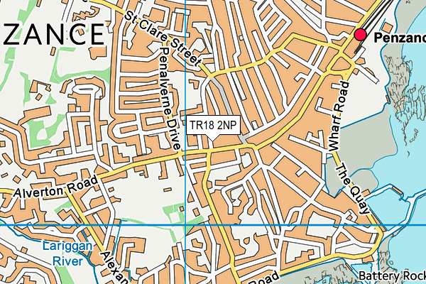 TR18 2NP map - OS VectorMap District (Ordnance Survey)