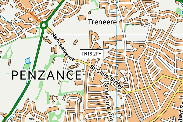 TR18 2PH map - OS VectorMap District (Ordnance Survey)