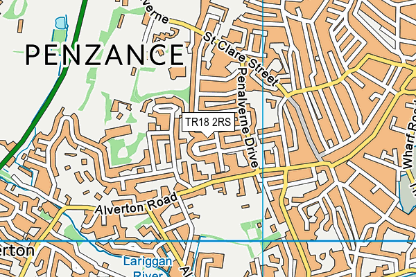 TR18 2RS map - OS VectorMap District (Ordnance Survey)