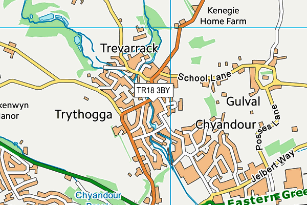 TR18 3BY map - OS VectorMap District (Ordnance Survey)