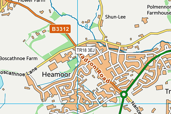 TR18 3EJ map - OS VectorMap District (Ordnance Survey)