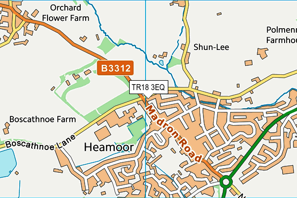 TR18 3EQ map - OS VectorMap District (Ordnance Survey)