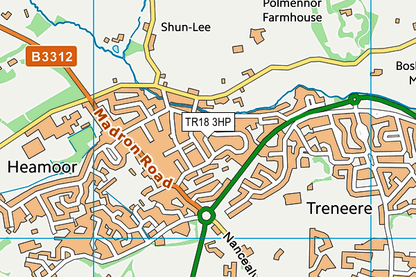 TR18 3HP map - OS VectorMap District (Ordnance Survey)