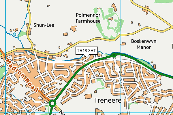 TR18 3HT map - OS VectorMap District (Ordnance Survey)