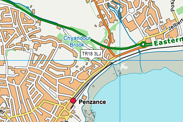 TR18 3LJ map - OS VectorMap District (Ordnance Survey)