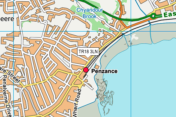 TR18 3LN map - OS VectorMap District (Ordnance Survey)