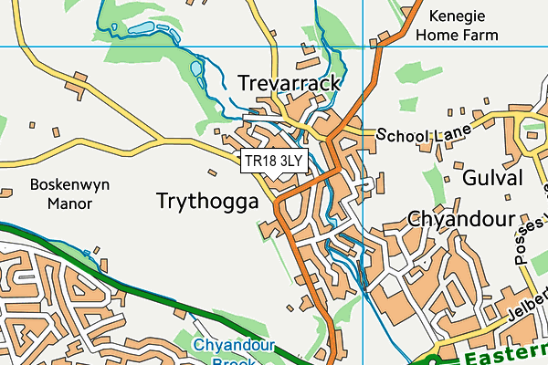 TR18 3LY map - OS VectorMap District (Ordnance Survey)