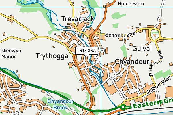 TR18 3NA map - OS VectorMap District (Ordnance Survey)